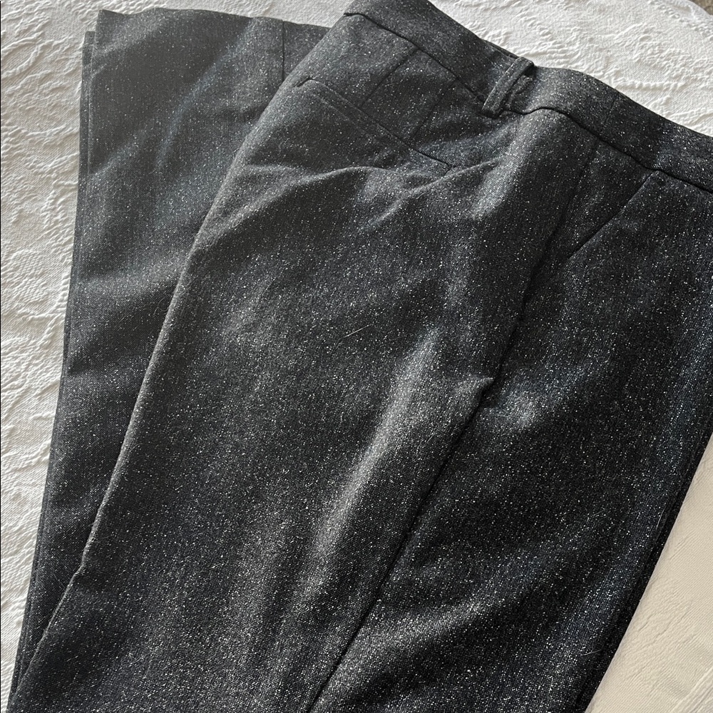 Talbots dark gray tweed wool slacks size 10 perfect condition